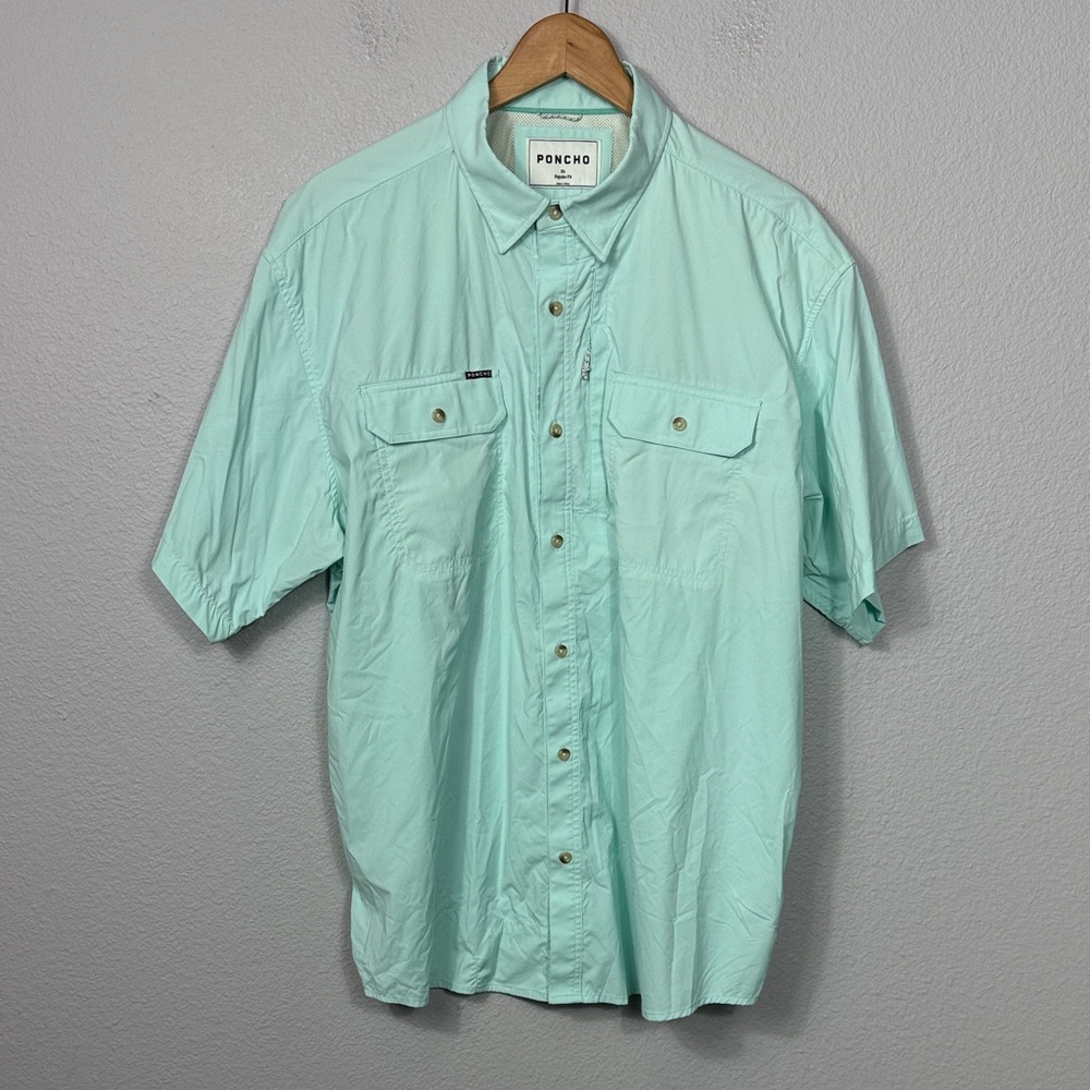 Poncho Men's Original Short-Sleeve Button-Up Shirt